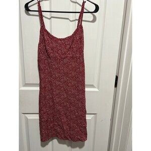 red dress mid length Unique Vintage Plus Size 1950s Bright Red Devon Swing Dress